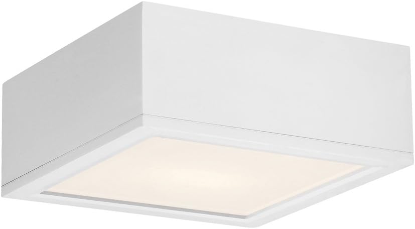 WAC Lighting FM-W2510-WT Rubix 10" Outdoor LED Flush Mount, Large, White
