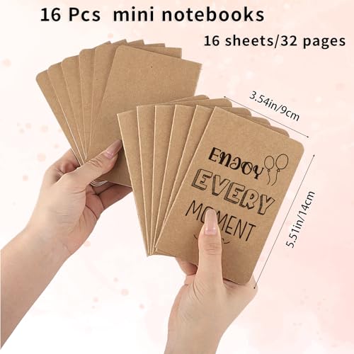 Image of BESARME 16 Pack Teacher Appreciation Gifts Bulk, Mini Inspirational Notebooks Party Favors Goodie Bag Stuffers Small Lined Notebook School Supplies Prayer Journal