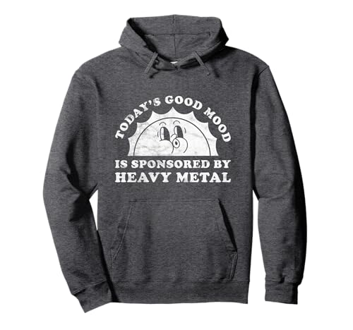 Funny Cute Vintage Retro Heavy Metal or Heavy Metal Pullover Hoodie