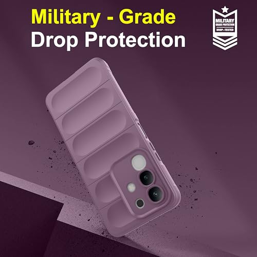 Image of Zapcase Back Case Cover for iQOO Z10x 5G | Compatible for iQOO Z10x 5G Back Cover | Liquid Silicon Magic Case with Camera Protection | Lavender