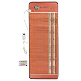 HealthyLine Far Infrared Heating Pad - Firm Mat Filled with Amethyst, Tourmaline and Obsidian...