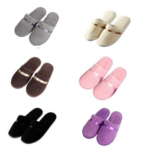 Pantoufles de luxe avec extrémité fermée pour hôtel spa et voyage