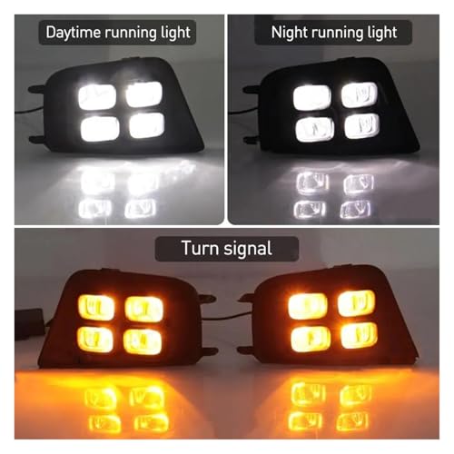 Luces DRL LED coche circulación diurna lámpara antiniebla señal conducción Tacoma 2012-2015 2