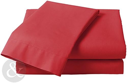 GlampTex (tm) Bed Sheets Fitted Sheet Luxury Bedding Sheet Single Double King Super King (Pillowcase, White)