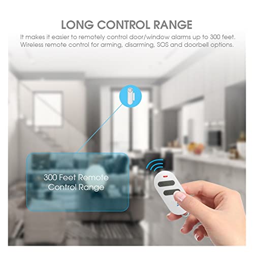 Alarma inalámbrica antirrobo con sensor de puerta y ventanas 120dB 6