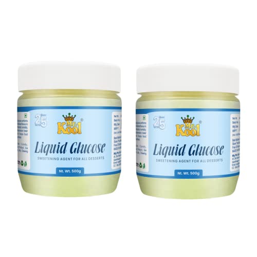 Image of Mr. Kool Liquid Glucose Syrup for Making Cake, ice Cream, Jelly, Candy, jams, Sweetener for Desserts 500 Gm X 2 Pack