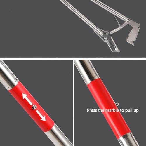 Apanhador De Cobras, Pinças De Cobra Resistentes De 120 Cm Apanhador De Enguia De Réptil Aço Inoxidá
