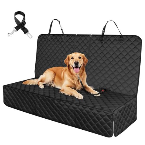 Image of Dog Car Seat Cover for Back Seat Pet Cover for Dogs Waterproof Car Seat Protector Bench Seat Cover, Scratchproof Nonslip Durable Car Seat Covers for SUV,Truck &Cars (Standard Size:52W*48L)