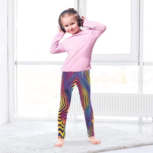 Bolaz Toddler Girls Leggings Printed Yoga Pants Leggings Stripe Graffiti for Kids4
