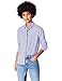 Produktbild Amazon-Marke: find. Damen Hemd Boyfriend Azi, Blau (Blue Stripe), 40, Label: L