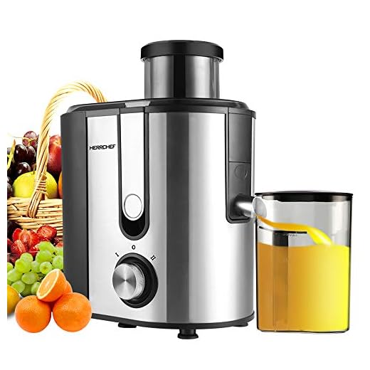 How to Choose the Right Citrus Juicer for Daily Use | Orange Juicer Centrifugal Juicer Machine, HERRCHEF 600W Compact Juice Extractor, BPA Free Dual Speeds Stainless Steel Juice Maker for Fruit and Vegetables, Detachable and Easy to Clean Orange Juicer (Small)