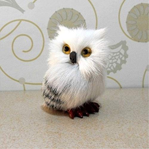 Nuobesty Enfeites de Coruja Branca, Decoração de Coruja de Natal, Presentes para Crianças, Decoração