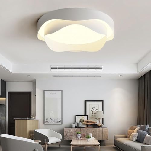 Plafonnier LED encastré à double couche lumineuse pour le salon - 4