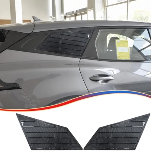 MUXEE Window Louver 2Pcs Side Vent Window Louvers for Kia Sportage 2023 2024 2025, ABS Print Sport Window Decorative Covers, Exterior Trim Accessories - Carbon Fiber