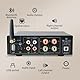 Hifi-Verstärker, 2000W Mini hifi Verstärker, 2.0-Kanal 100W*2 Bluetooth 5.3 TPA3116 Stereo-Audioverstärker, Digitale Endverstärker Soundverstärker,OPT/AUX/USB -Karteneingang, für Zuhause oder Auto