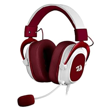 Headset Gamer Redragon Hero, 3.5mm, Múltiplas Plataformas, Red/White, H530-R