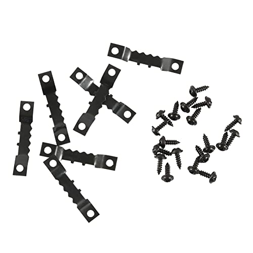 Image of Cnswee6 Iron Double Hole Picture Hanging Hardware Picture Frame Hangers, Sawtooth Picture Hanger Frame Hanging Hooks Replacement For Paintings Photos Art And Home Decoration (Black)
