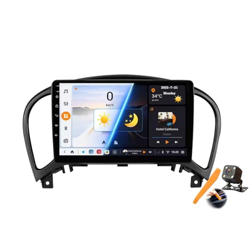 Radio 2 DIN Android 15 para Nissan Juke con Carplay inalámbrico y sonido DSP profesional