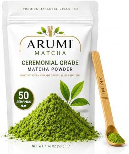 ARUMI MATCHA Ceremonial Grade Matcha Powder 50g – Premium Japanes...