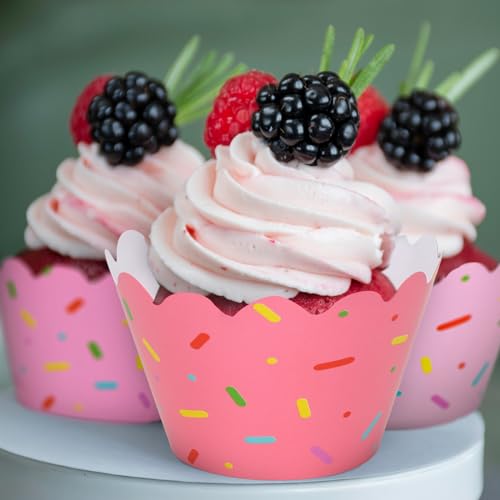 Envoltorios para cupcakes de donas Whaline, moldes de papel decorativos para fiesta 8