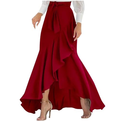 Loose Fit Skorts for Women Maxi Long Elegant Wrap High Cut Criss Cross Skort Women 2025