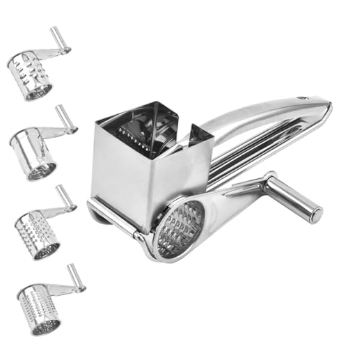 Rallador Giratorio Manual de Acero Inoxidable para Cocina miniatura 1
