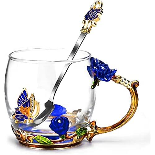 OEAGO Unique Gifts for Women Mom Coffee Mugs Gifts for Women Birthday Unique Blue Tea Cup Gifts for Women Who Have Everything Womens Gifts for Christmas