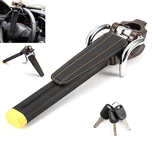 Steering Wheel Lock,Steering Lock,Car Steering Wheel Locks,Car Lock Anti-Theft Device with 3 Keys,Universal Fit for Cars Trucks Vans and Suvs