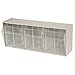 Akro-Mils 06703 TiltView Horizontal Plastic Storage System with Three Tilt Out Bins- 23-5/8-Inch Wide by 9-7/16-Inch High by 7-7/8-Inch Deep, Stone