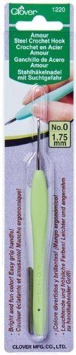 Clover 1220 Amour Crochet en acier n°0 1,75 mm par Clover