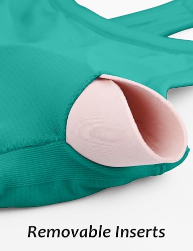 Image of MathCat Workout Tank Tops for Women with Built in Bra, Sleeveless Gym Tops Seamless Racerback Athletic Yoga Shirts
