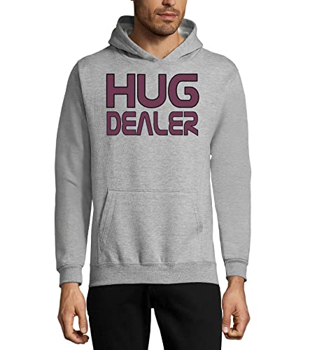 Sweat à capuche Hug Dealer gris en coton pour vos moments de détente et vos sorties en ville