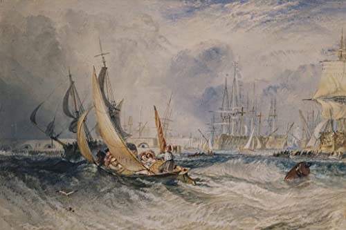 Impression sur toile Turner Gosport tableau décoration murale salon de prestige 60x90