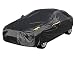 Color Rain Time UV Protection Car Cover Windproof Dustproof Scratch Resistant Outdoor Universal Full Car Covers for Sedan XL (Black, 191" - 201")