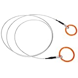 SUNDALY Log Choker Cable with Tow Ring, Brush Grubber Tree Puller Log Chain for ATV UTV Lawn Tractor, Pulls Up to 2400lbs, 10 feet Long