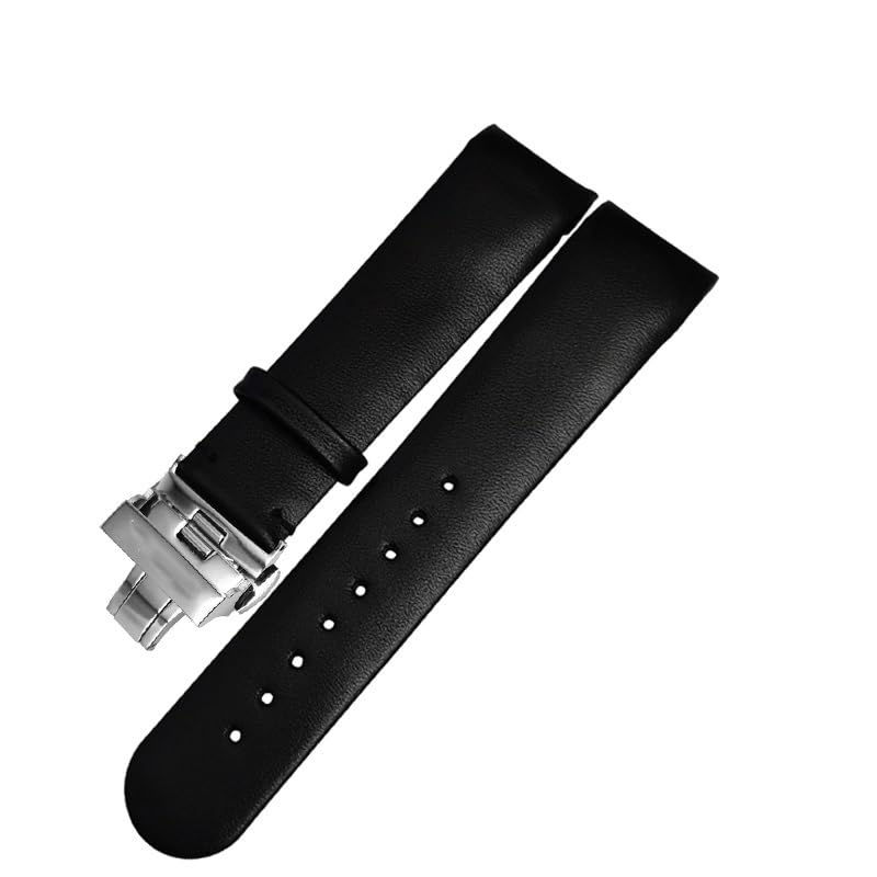Bracelet de montre en cuir véritable CK K22411 avec boucle papillon