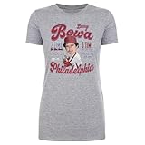 500 LEVEL Larry Bowa Philadelphia Comic Shirt for Women (Heather Gray, Small)