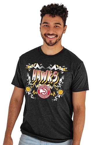 Atlanta Hawks NBA Officially Licensed T-Shirt Heathered Alternate Color Basketball, Large