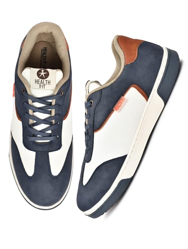 Image of HEALTH FIT Softest Cushioned Sneakers Supreme Comfort Fashion Sneakers for Men's Low Top Sneakers Sophisticated Style Versatile Design 149