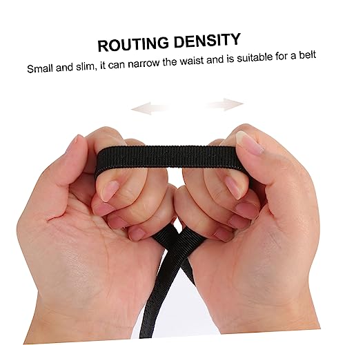 2Pcs Women Decorative Elastic Waist Belts Stretchy Casual Clothing Accessory for Dresses and Shirts Pearl Buckle Design4