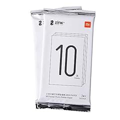 Carta fotografica adesiva ZINK per stampante Xiaomi Mijia, stampa senza inchiostro, foto 5 x 7,6 cm, 313 x 400 ppp, per viaggi, cene, feste, regali, confezione da 20 fogli 20 paper