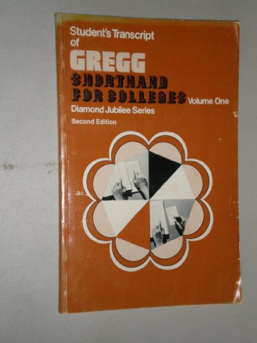 Workbook for Gregg Shorthand for Colleges (Diam... 0070374082 Book Cover