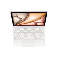 Apple Magic Keyboard Case für das 11" iPad Air (M3), besonders angenehmes Tippen, integriertes Trackpad, Deutsch – Weiß ​​​​​​​ – Ansicht 2