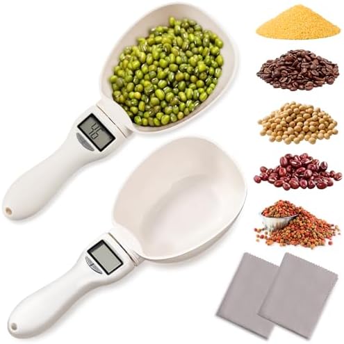2pcs Digital Measuring Spoon, Digital Food Measuring Scoop Scale,...