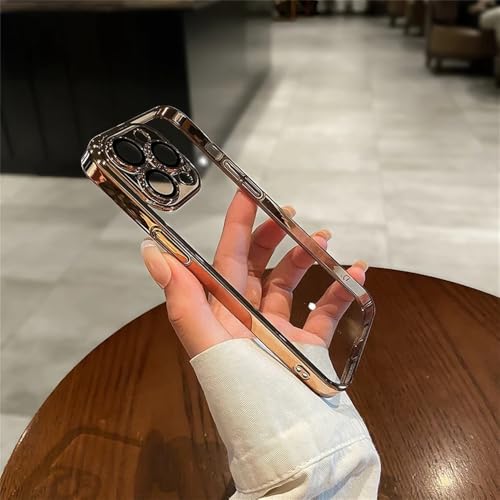 Coque iPhone silicone transparent avec protection objectif intégrée