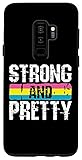 Galaxy S9+ Strong And Pretty Pan-sexual Pride Gym Workout LGBT-Q Ally Case