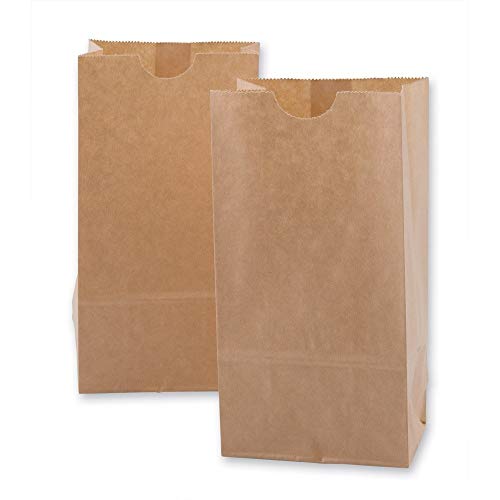 100 Pack 4 Lb Duro Kraft Brown Paper Bag Take Out Essential Pack (100 Ct) - Eco Friendly Lunch Bags - Kraft Paper Bags For Packing Lunch Sack Lunch Food Service Bags (4 Lb, Brown) #TOP2