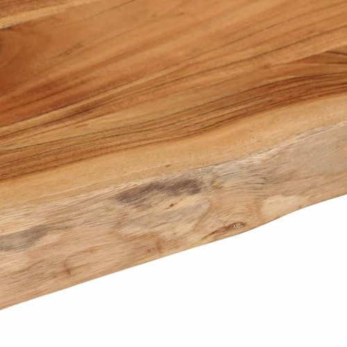 vidaXL Tischplatte 100x40x3,8cm Rechteckig Massivholz Akazie Baumkante – Ansicht 4
