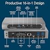 Kensington SD5800T Thunderbolt 4 and USB4 Quad 4K Display Docking Station, 100W Charging, 2 x HDMI, 2 x DP, 2.5G Ethernet, Card Readers, for Windows/MacOS (K32856NA)