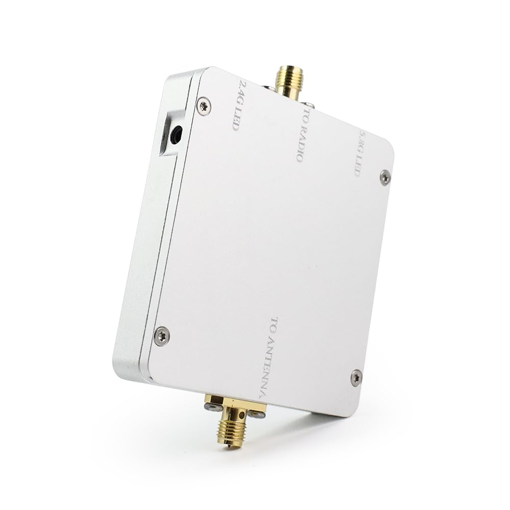 EP-AB015 Amplificatore di segnale wireless RC 2,4 GHz e 5,8 GHz Dual Band 4000 mW 36 dBm Amplificatore di segnale WiFi Amplificatore di segnale wireless per drone, UAV, telecamera IP